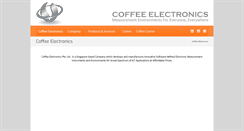 Desktop Screenshot of coffee-electronics.com