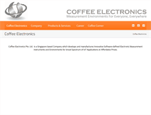 Tablet Screenshot of coffee-electronics.com